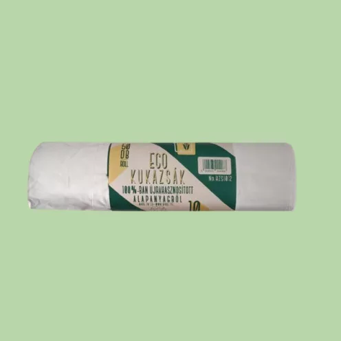 Bibo – eco 100% recycled waste collection bag, 10 l – 50 pieces/roll (35 x 35 cm)