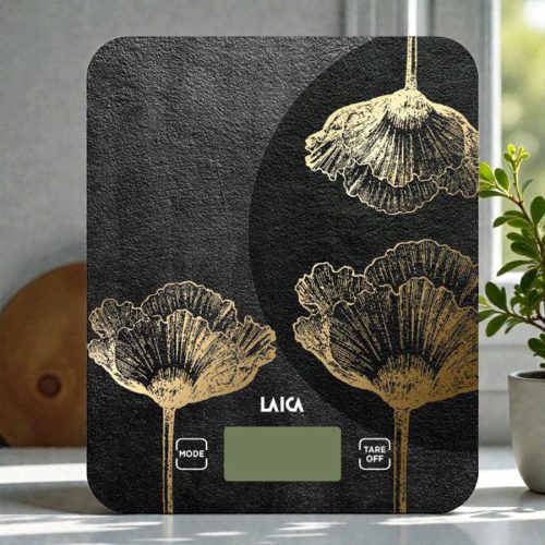 LAICA Luxory szürke/arany digitális konyhai mérleg 10 kg /1 g-akasztóval