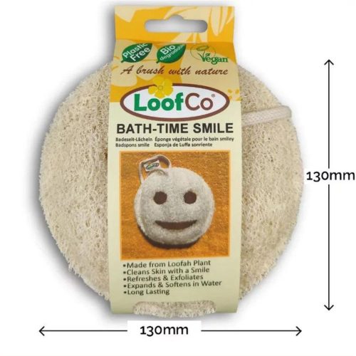 LoofCo Smile alakú luffa szivacs fürdéshez - 1 db