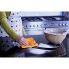 EcoHome - Universal Cleaning Cloth - with scouring pad for hard surfaces - 1 pc (orange)