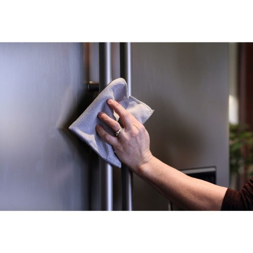 EcoHome - Cleaning Cloth For cleaning stainless steel surfaces and INOX household appliances - 1 pc (silver)