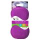 EcoHome - Double-sided scouring pad - 1 pc (purple and silver)