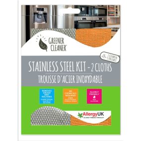   EcoHome - Cleaning Cloth Set for Stainless Steel Surfaces (2 pcs)