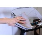 EcoHome - 4-piece cleaning cloth set For cleaning stainless steel surfaces and INOX household appliances