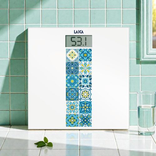 LAICA digitális személymérleg Mediterán kék 180 kg-ig