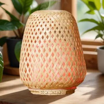 Olaki természetes fonott bambusz aromaterápiás illóolaj diffúzor 