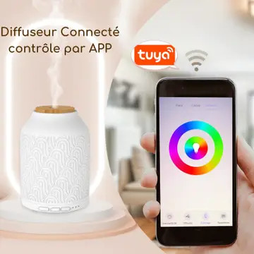 Prága aromaterápiás illóolaj diffúzor  – WiFi-kapcsolattal