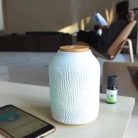 Prága aromaterápiás illóolaj diffúzor  – WiFi-kapcsolattal