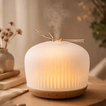 Origin illóolaj diffúzor üvegből és  fából