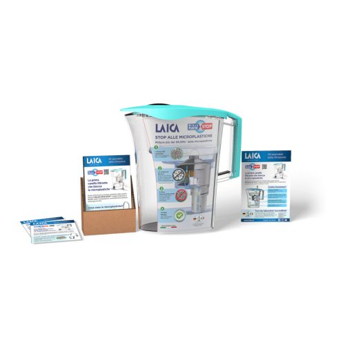 LAICA mikroplasztik- Stop vízszürő kancsó mechanikus kijelzővel 1 db bi-flux és 1 db mikroplasztik