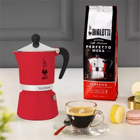 Bialetti KÁVÉFŐZŐ KOTYOGÓS 3 SZEMÉLYES 4962 RAINBOW